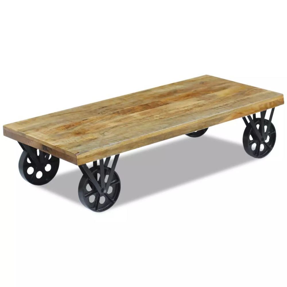 Vidaxl - vidaXL Table basse en bois de manguier 120 x 60 x 30 cm - Tables à manger