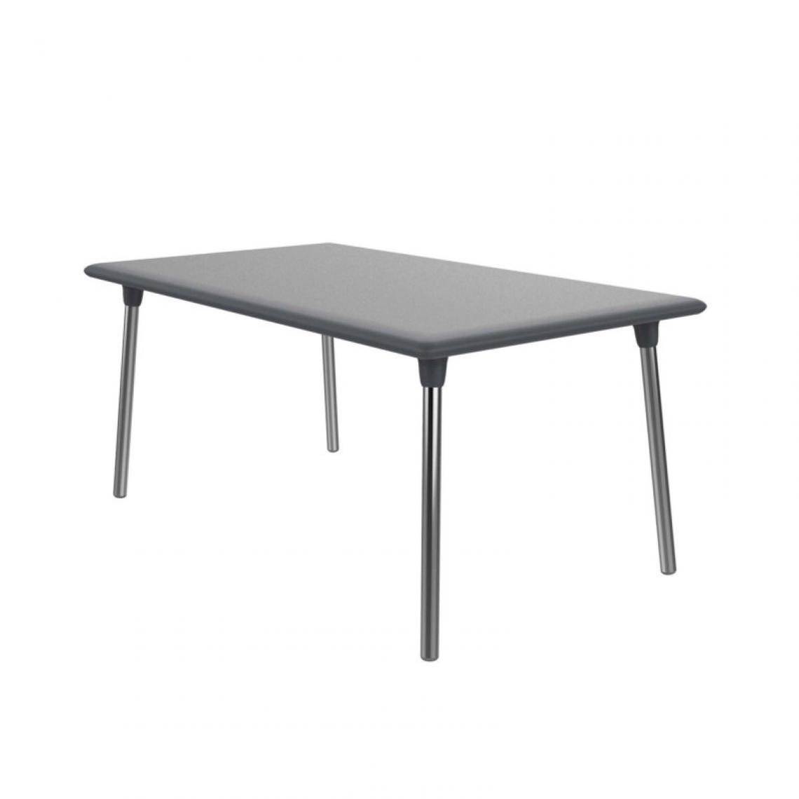 Resol - Table New Flash 160x90 - RESOL - Gris Foncépolypropylène, aluminium anodisé - Tables à manger