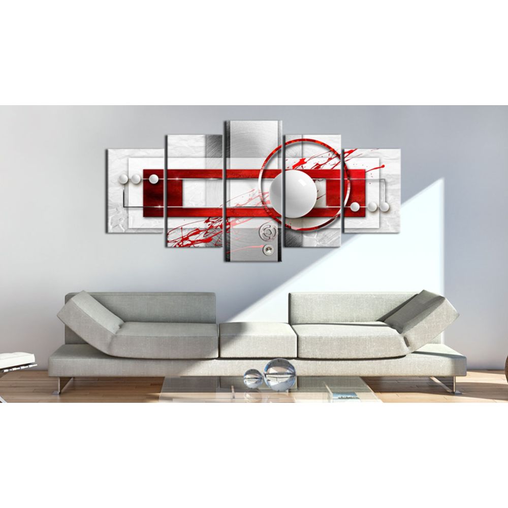 marque generique - 200x100 Tableau Abstraction Admirable Crimson Energy - Tableaux, peintures