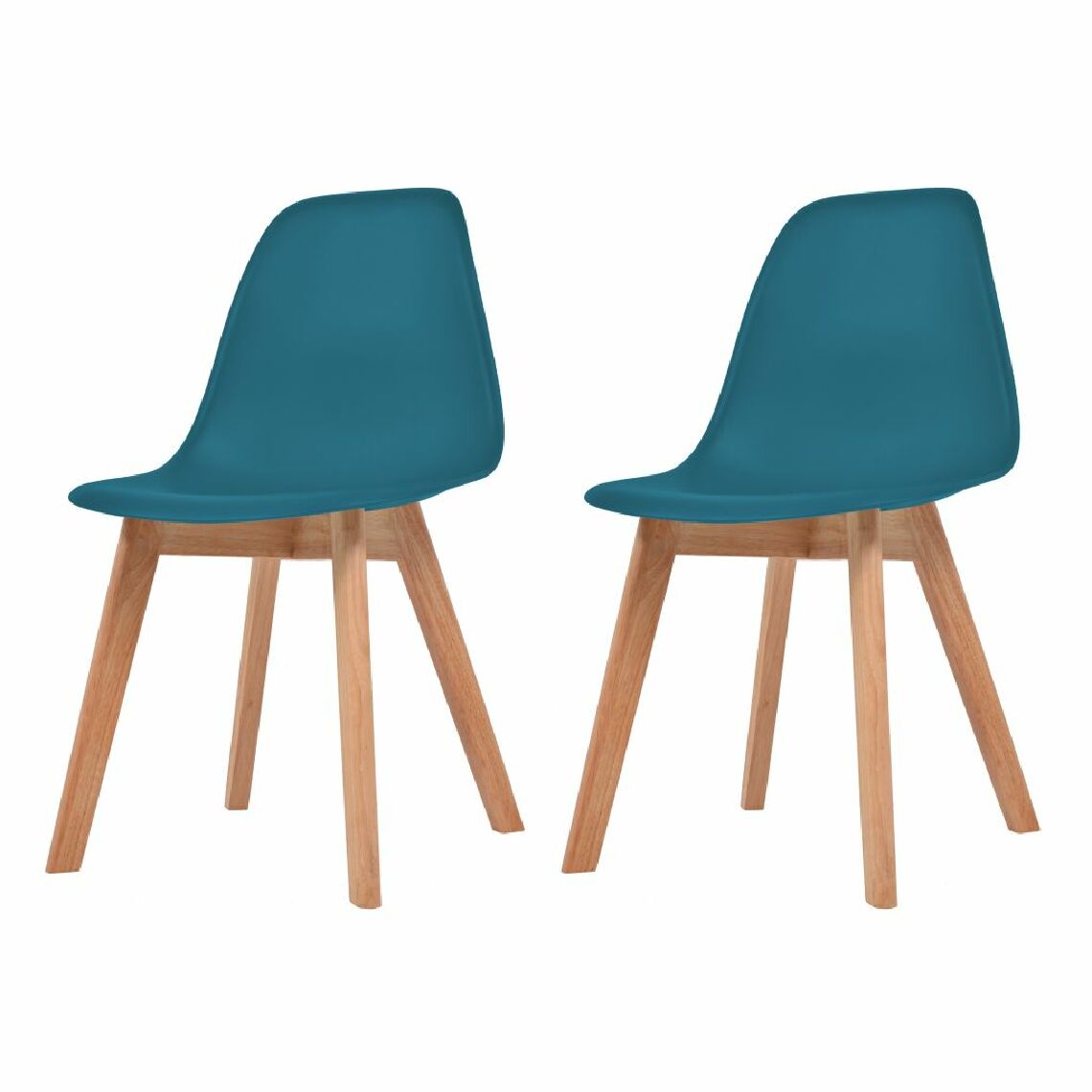 Chunhelife - Chunhelife Chaises de salle à manger 2 pcs Turquoise Plastique - Chaises
