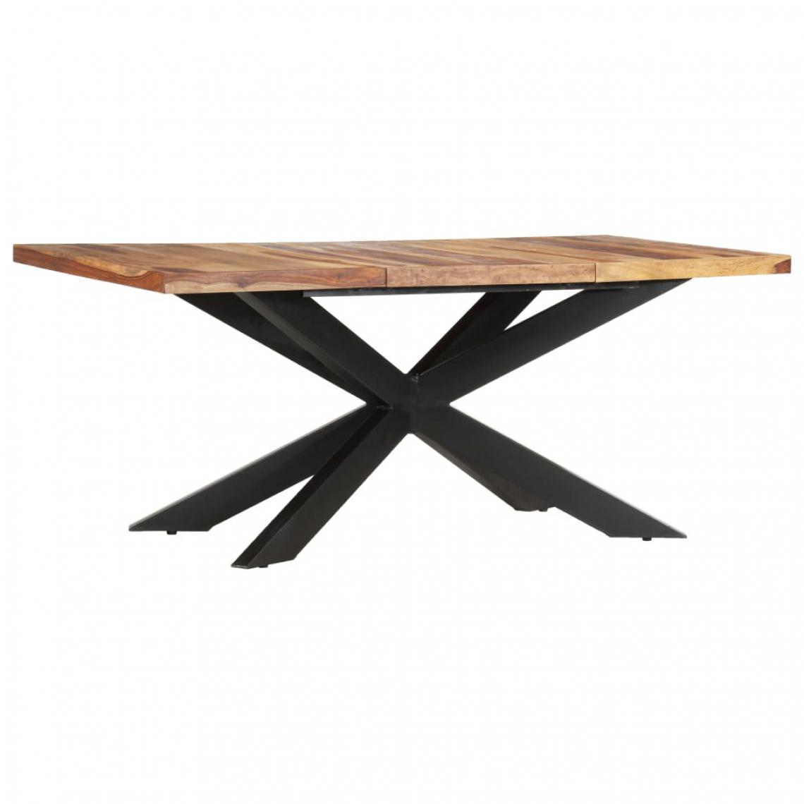 Chunhelife - Table de salle à manger 180x90x76 cm Bois solide - Tables à manger