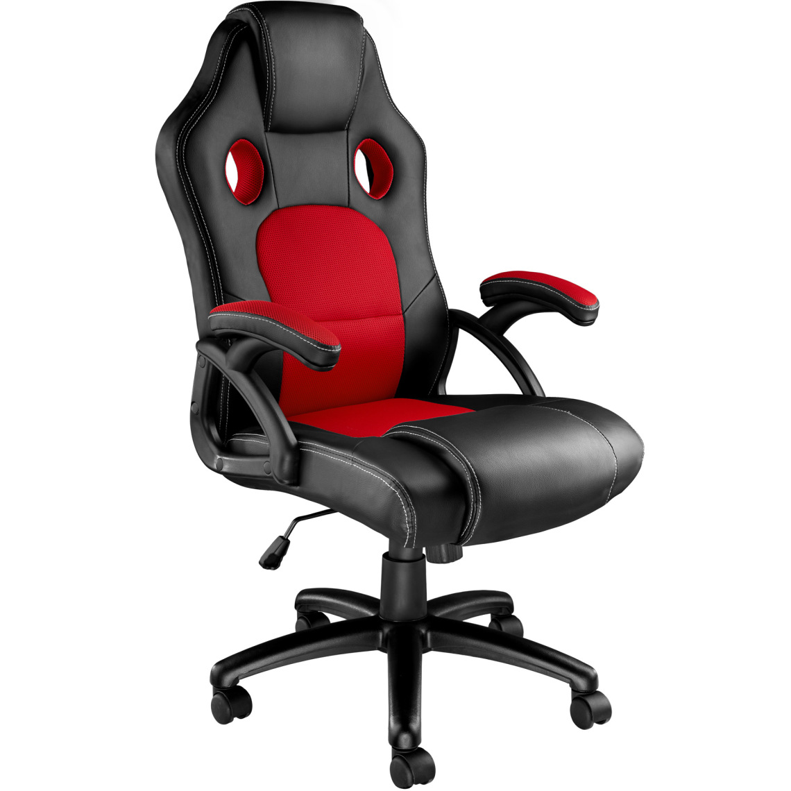 Tectake - Chaise gamer TYSON - noir/rouge - Chaises