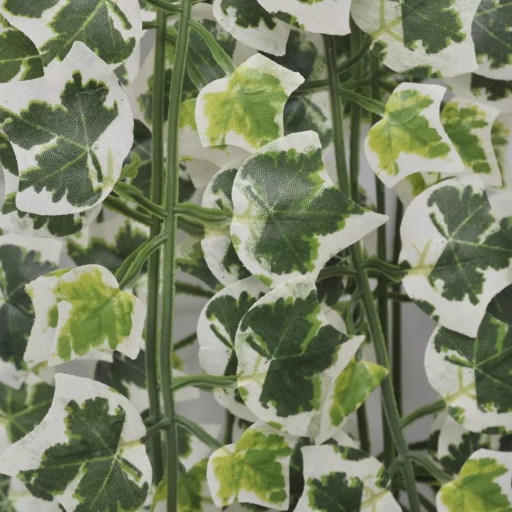 marque generique - Icaverne - Fleurs et plantes artificielles ensemble 2 pcs Lierre artificiel Vert panaché 90 cm - Plantes et fleurs artificielles