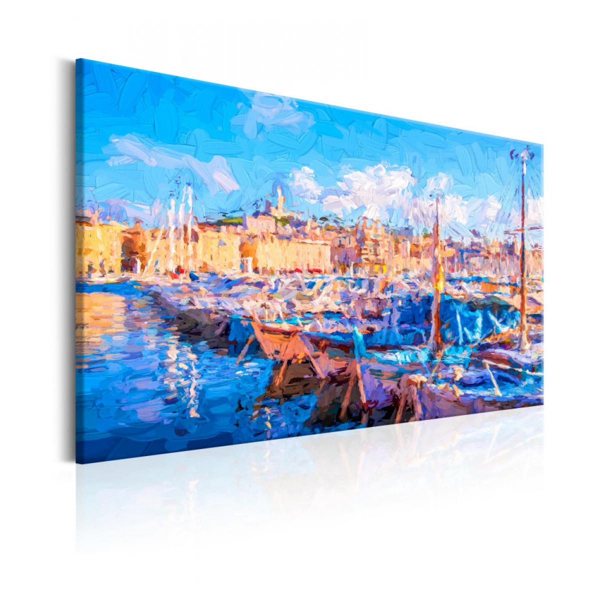 Artgeist - Tableau - Blue Port 120x80 - Tableaux, peintures