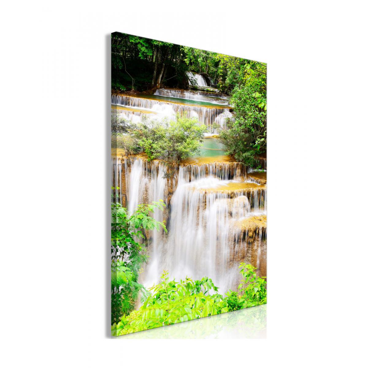 Artgeist - Tableau - Paradise Waterfall (1 Part) Vertical 80x120 - Tableaux, peintures