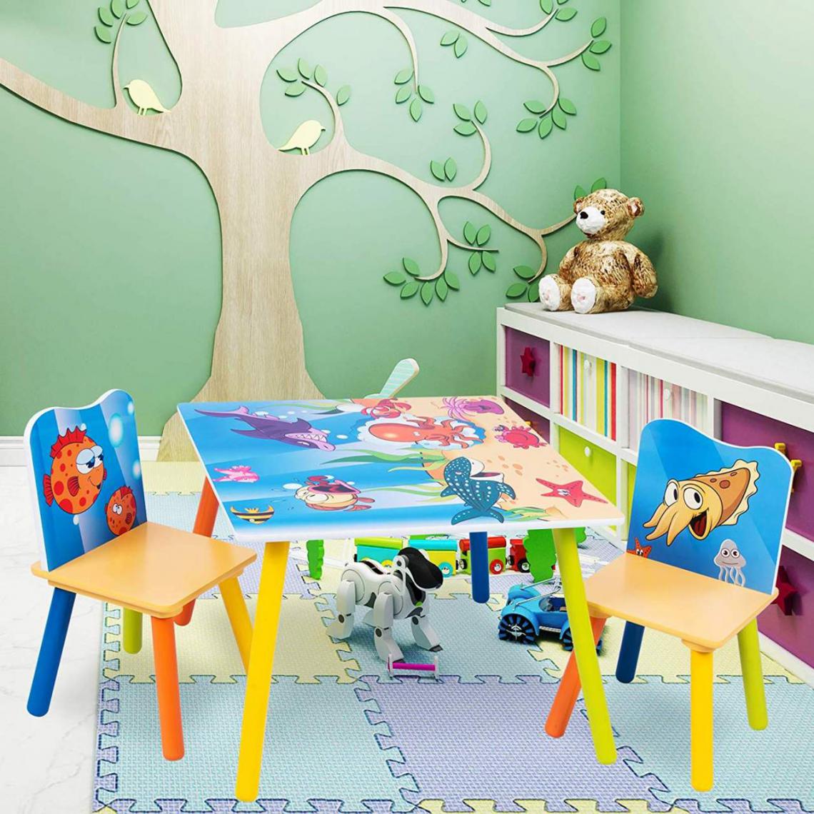 MercatoXL - Table pour les enfants meubles enfants et 2 chaises - Tables à manger