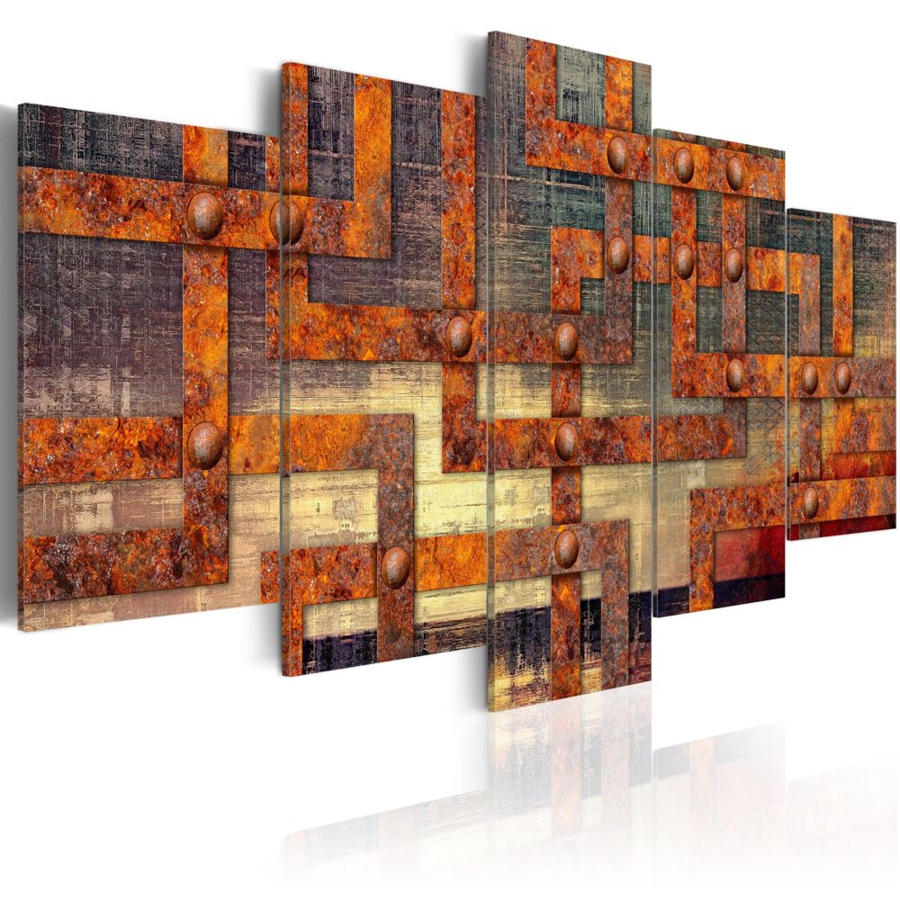 Bimago - Tableau - Metal Maze - Décoration, image, art | Abstraction | Modernes | - Tableaux, peintures