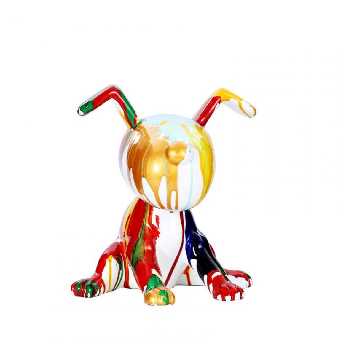 Paris Prix - Statuette Déco Beagle 27cm Multicolore - Statues