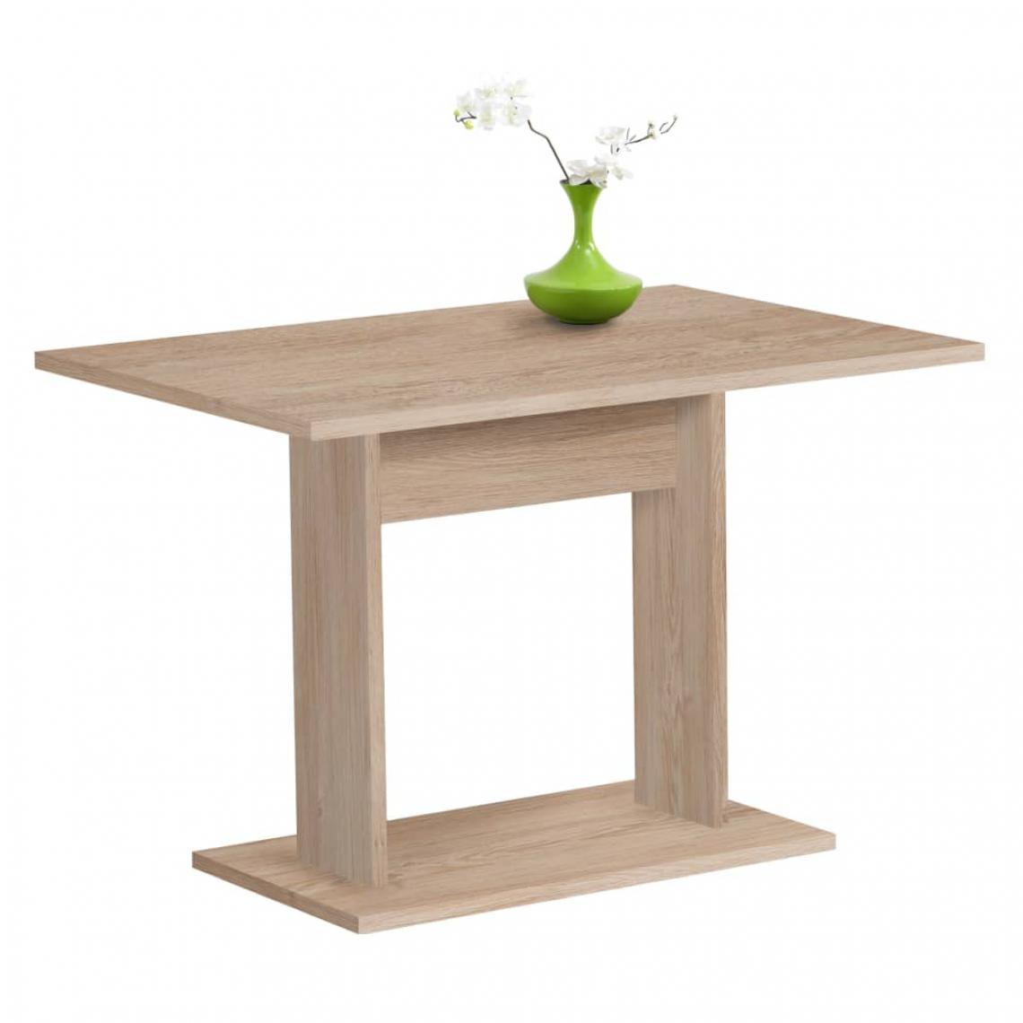 Chunhelife - FMD Table de salle à manger 110 cm Chêne - Tables à manger
