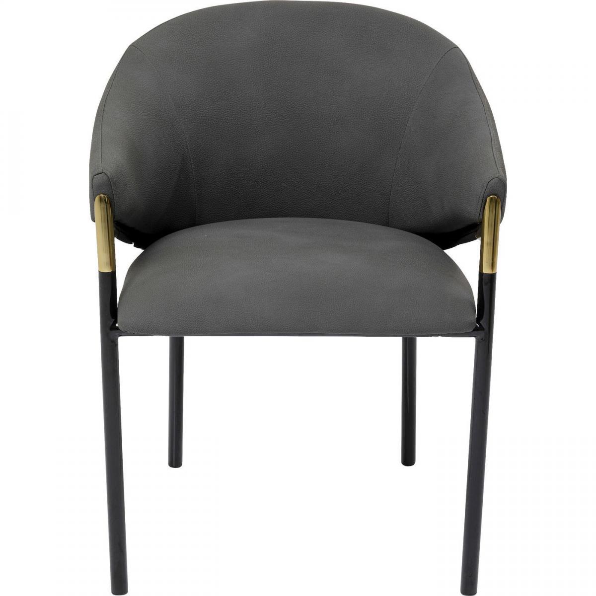 Karedesign - Chaise avec accoudoirs Boulevard grise Kare Design - Chaises