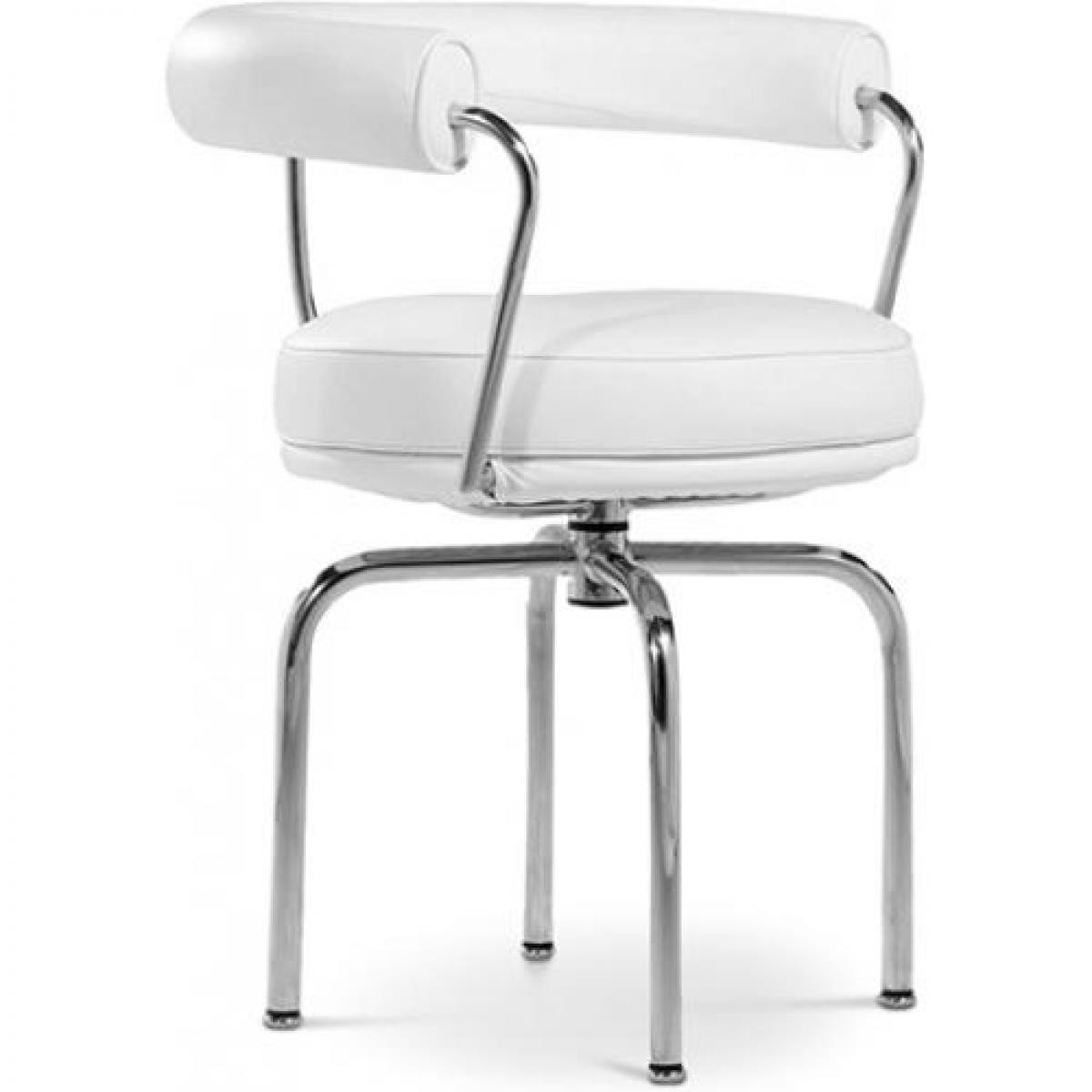 Privatefloor - Chaise LC7 Style le Corbusier Simili Cuir - Chaises