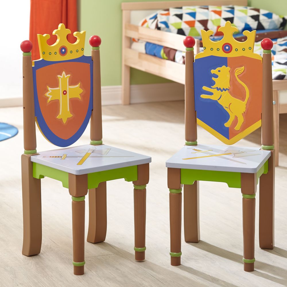 Fantasy Fields - 2 chaises en bois pour chambre enfant bébé garçonbibliothèque en bois enfantTD-11837A2 - Chaises