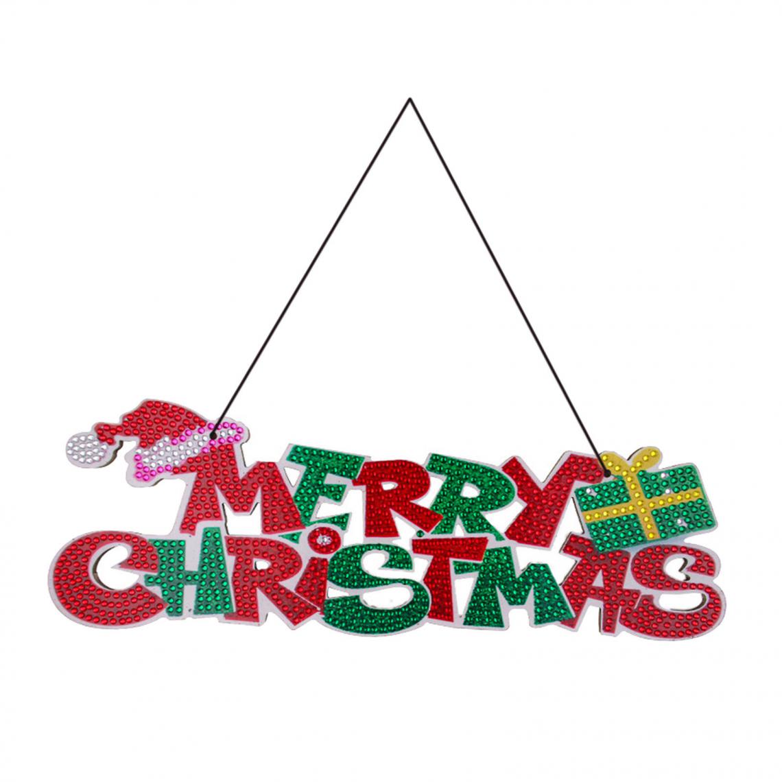 marque generique - Arbre de Noël peint en diamant bricolage 5D - Décorations de Noël