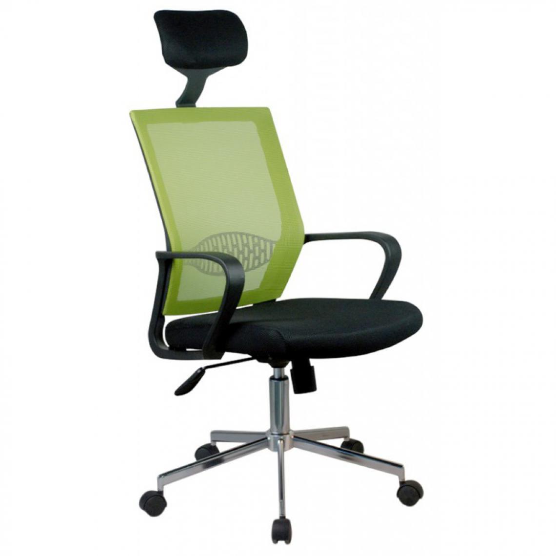 Hucoco - PABLO | Chaise de bureau pivotant ergonomique | Mécanisme TILT | Réglage du siège en hauteur | Dossier en maille micro - Vert - Chaises