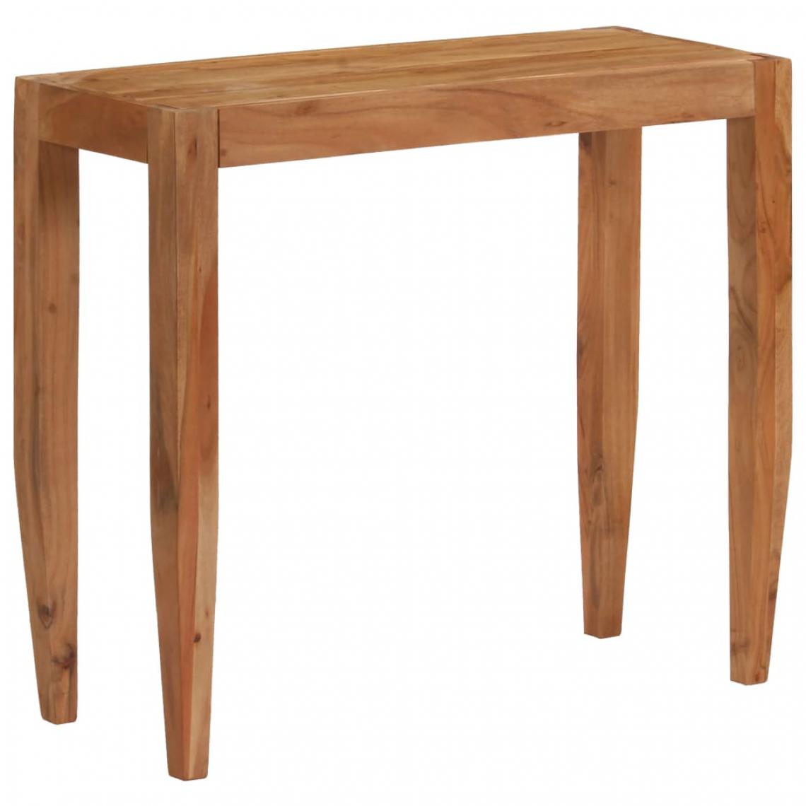 Vidaxl - vidaXL Table console Bois d'acacia massif 101 x 35 x 80 cm Marron - Tables à manger