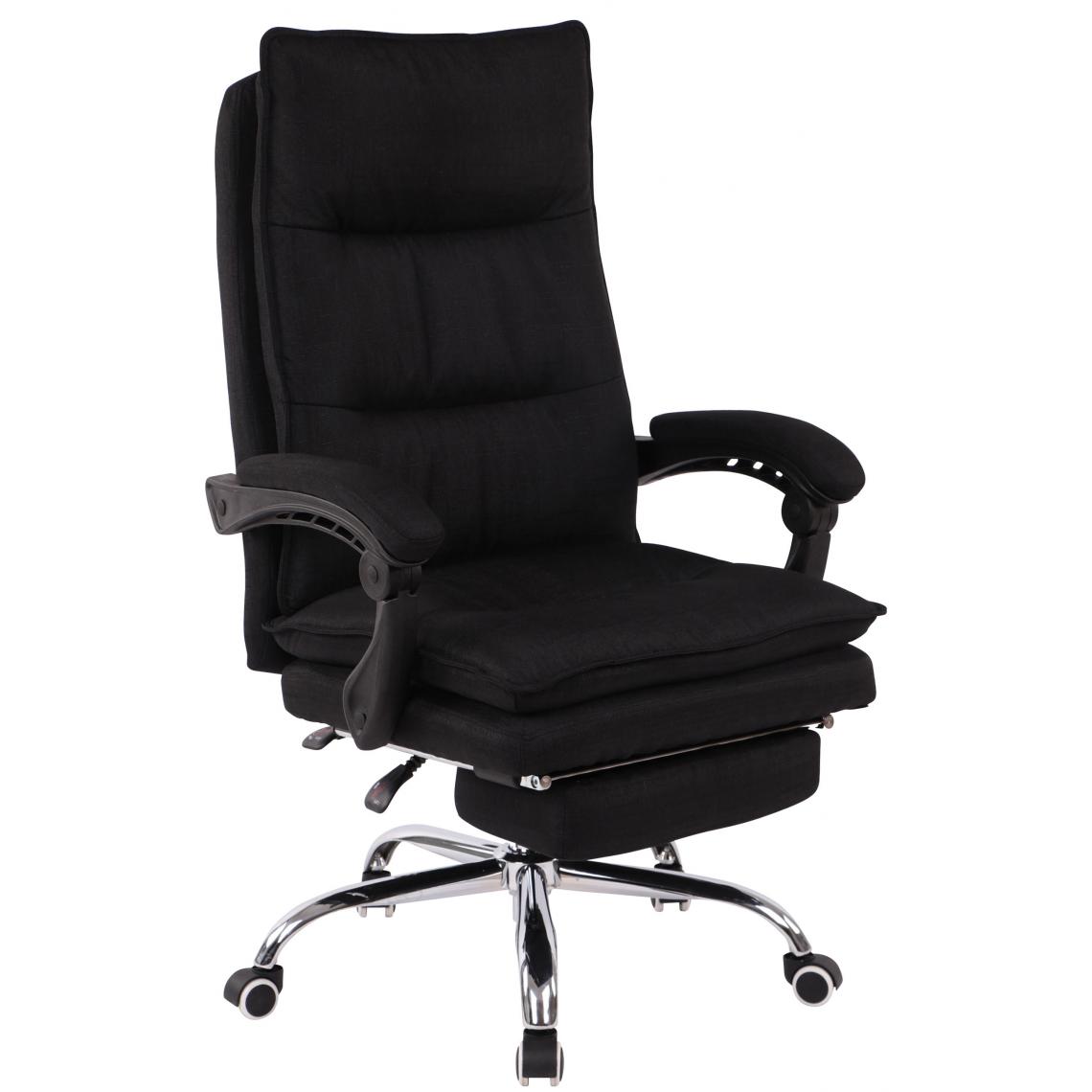 Icaverne - Stylé Chaise de bureau selection Georgetown Fabric couleur noir - Chaises