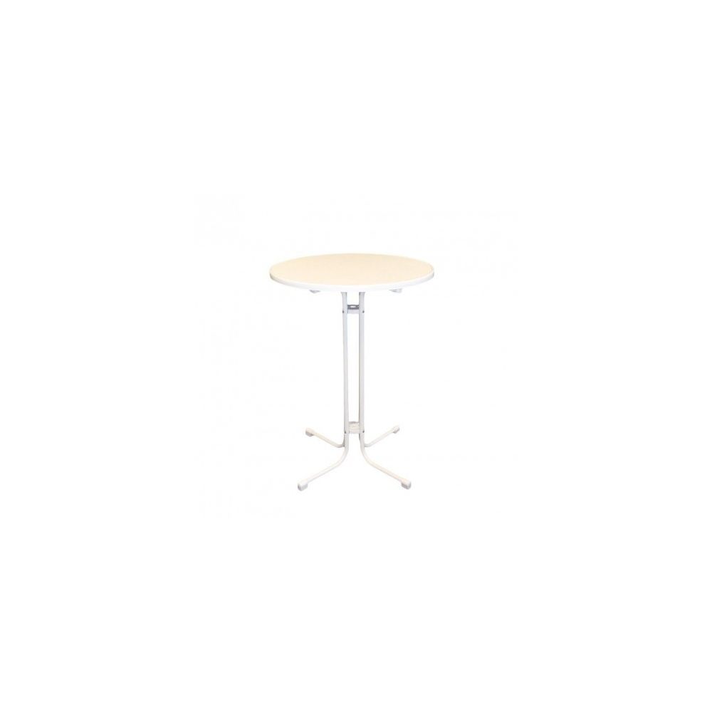 Materiel Chr Pro - Table haute Limbourg blanc 80 cm - - Tables à manger