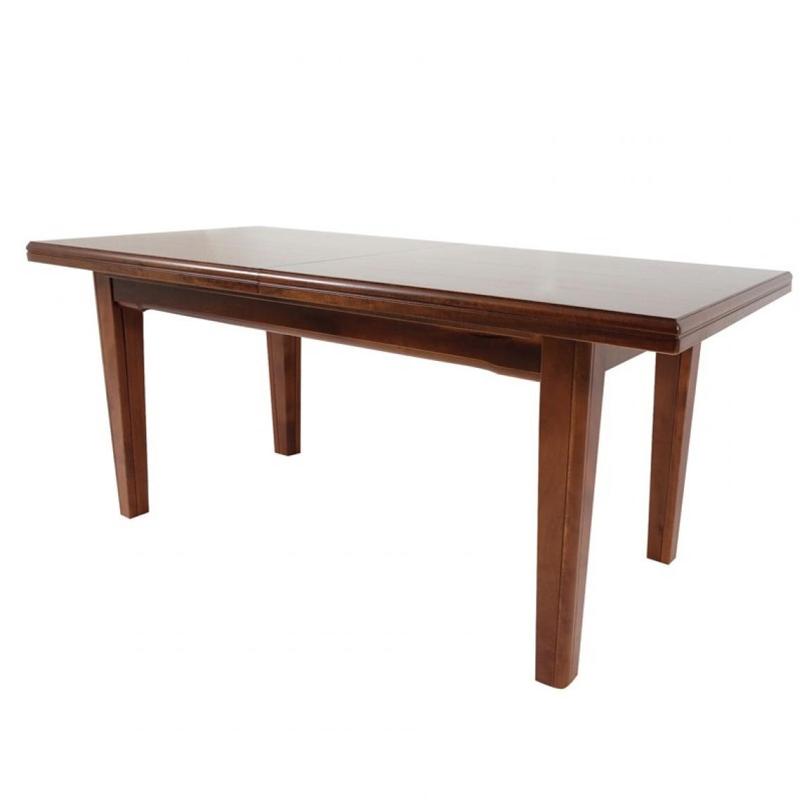 Webmarketpoint - Table extensible rectangulaire en bois massif de couleur noyer 85x180 / 360 cm - Tables à manger
