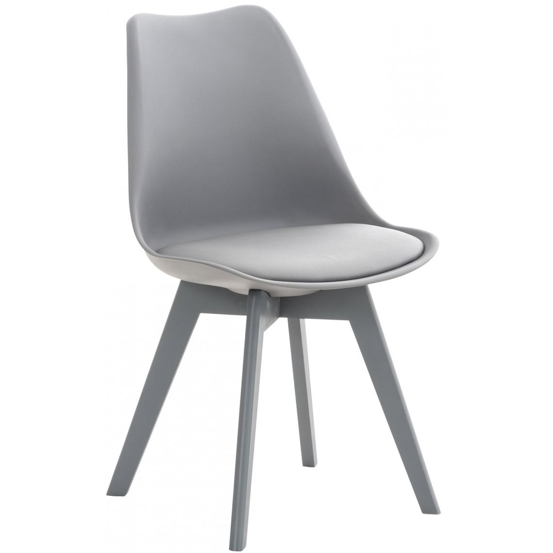 Icaverne - Joli Chaise reference Oulan-Bator couleur gris / gris - Chaises