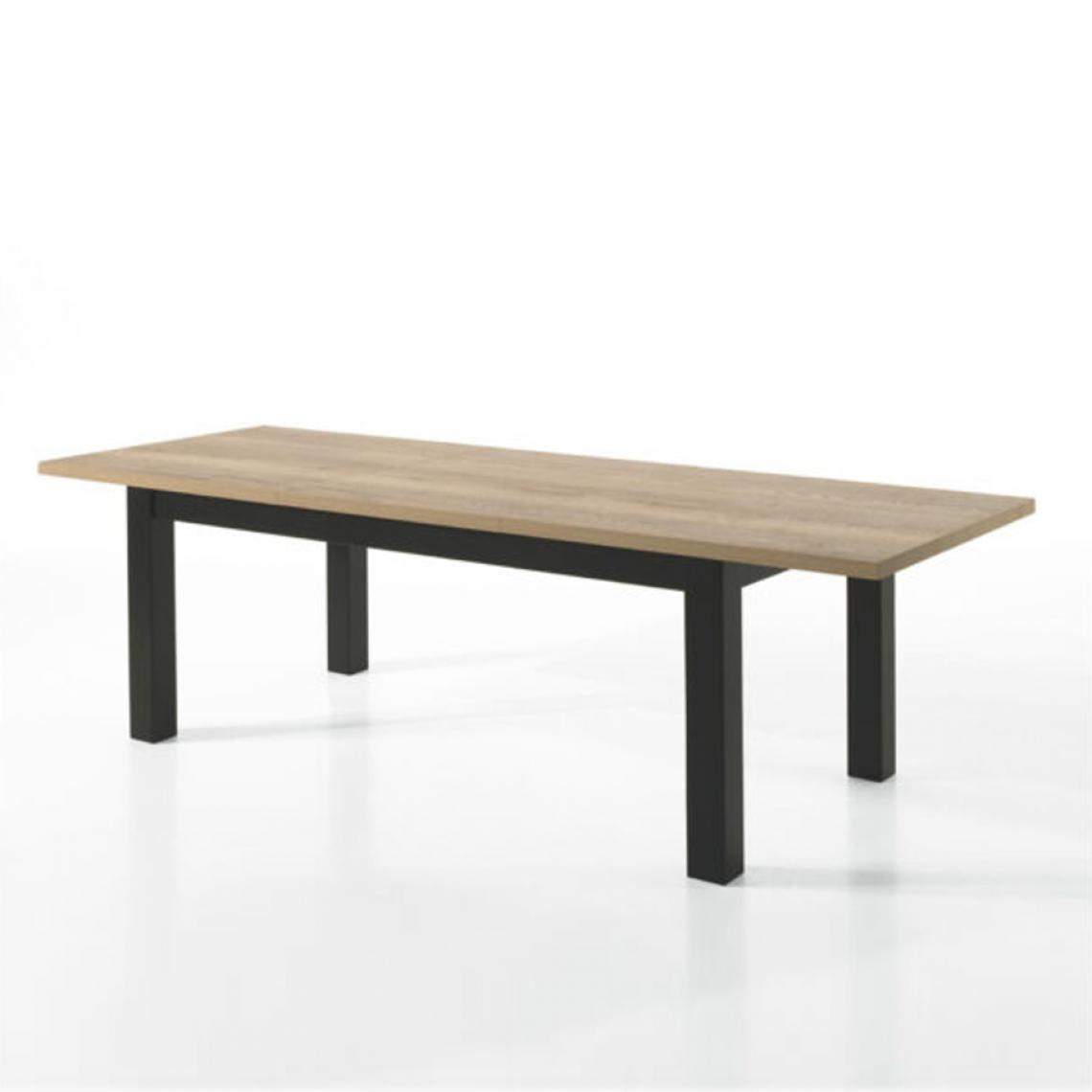 Nouvomeuble - Table extensible 200 cm couleur chêne SPLEEN - Tables à manger