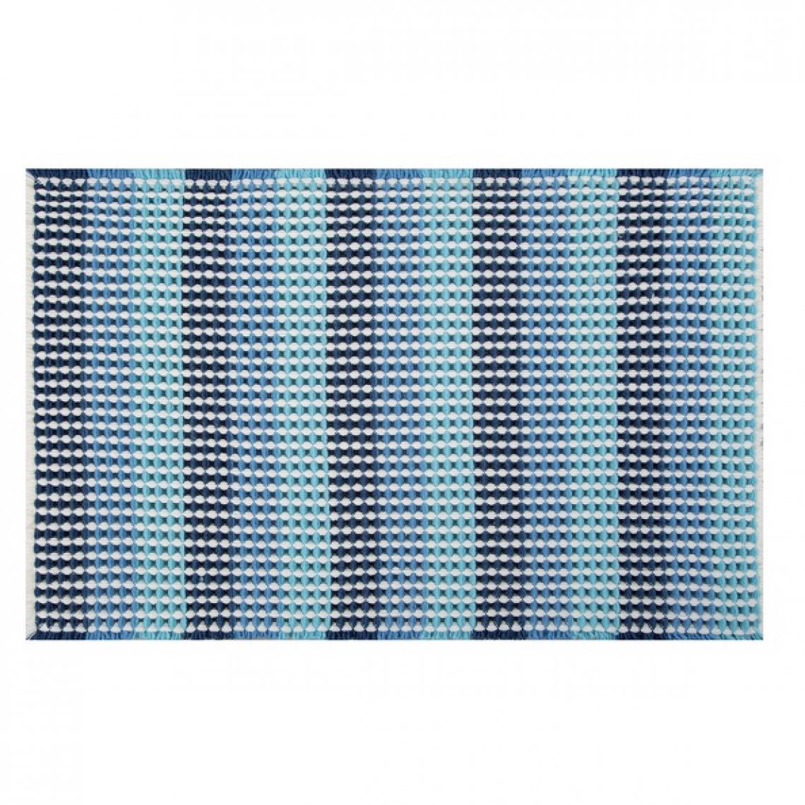 Spirella - Spirella Tapis de bain Polyester CONE 50x80cm Bleu - Tapis