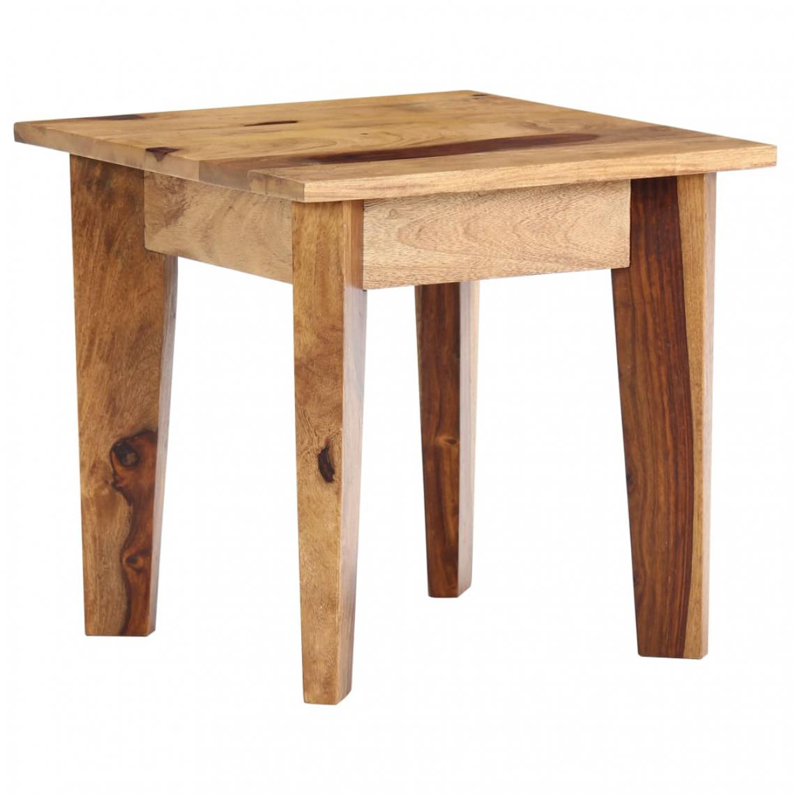 Vidaxl - vidaXL Table d'appoint 43x43x40 cm Bois de Sesham solide - Tables à manger
