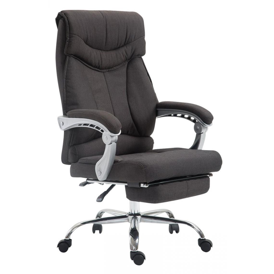 Icaverne - Magnifique Chaise de bureau reference Budapest Iowa tissu couleur gris foncé - Chaises