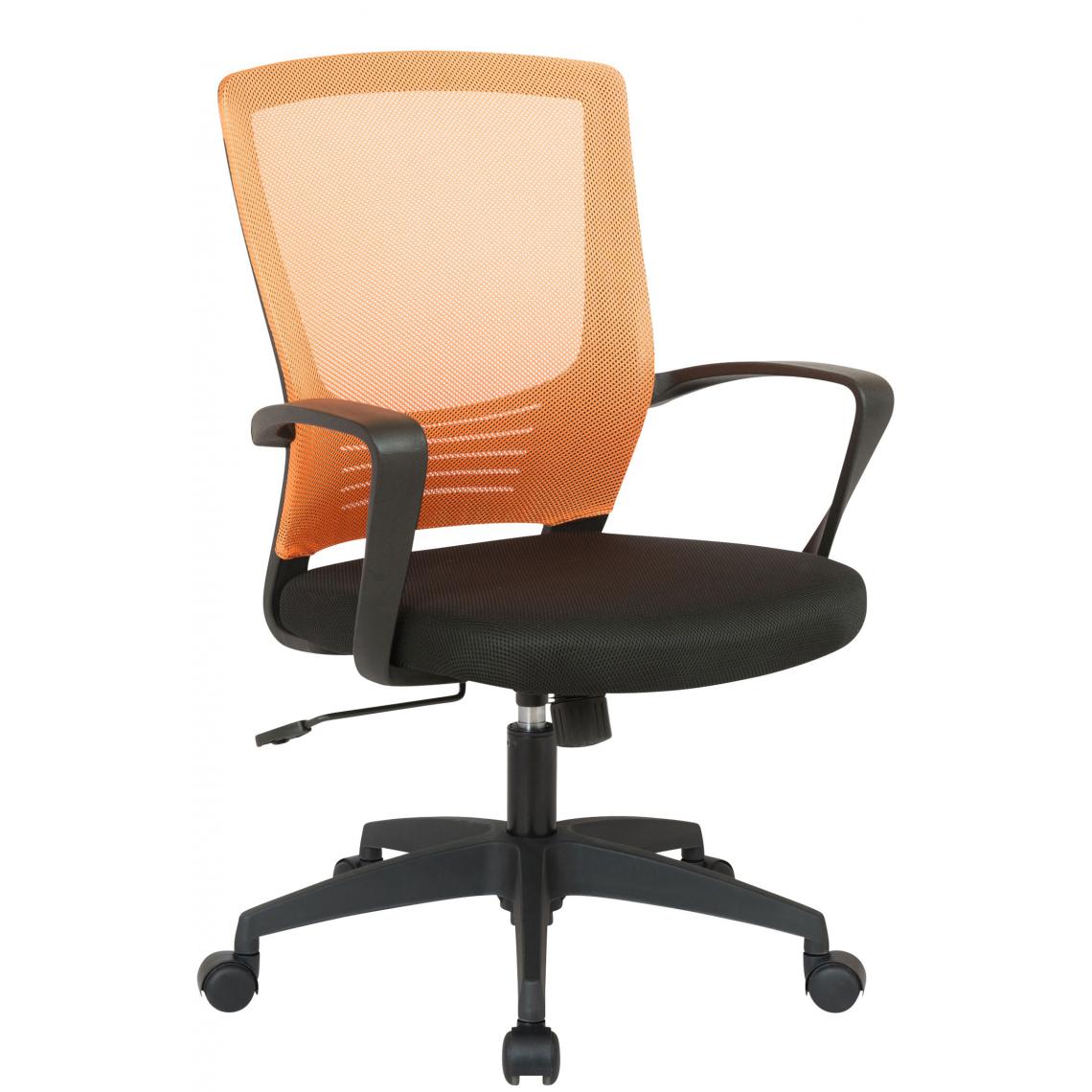 Icaverne - Inedit Chaise de bureau categorie Dodoma couleur noir / orange - Chaises