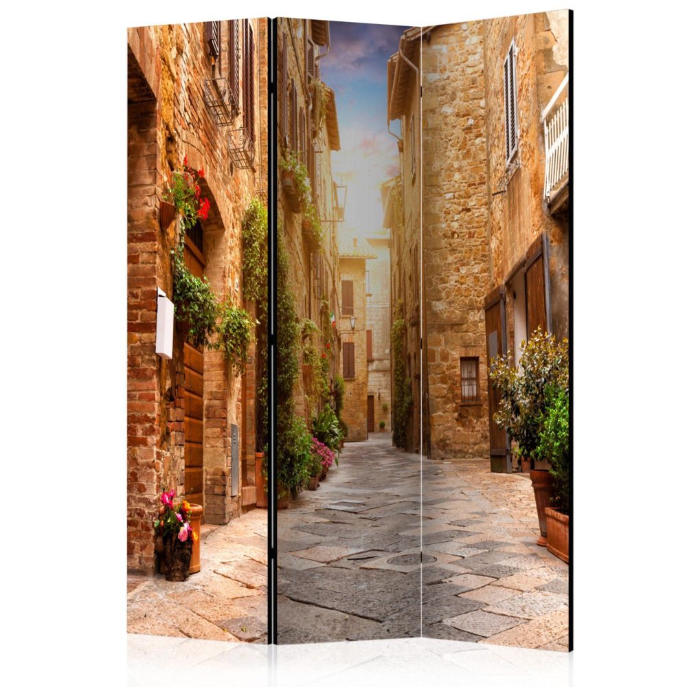 Artgeist - Paravent 3 volets - Colourful Street in Tuscany [Room Dividers] - Paravents