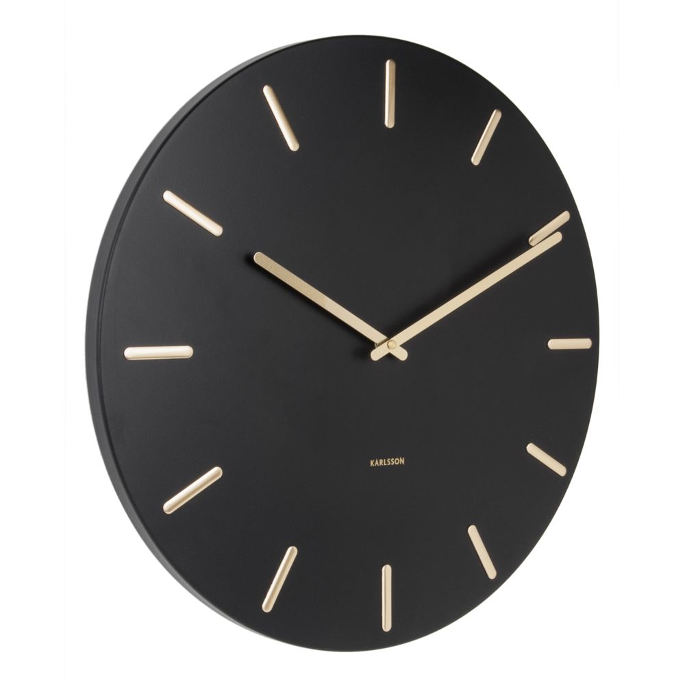 Karlsson - Horloge en métal Charme 45 cm - Horloges, pendules