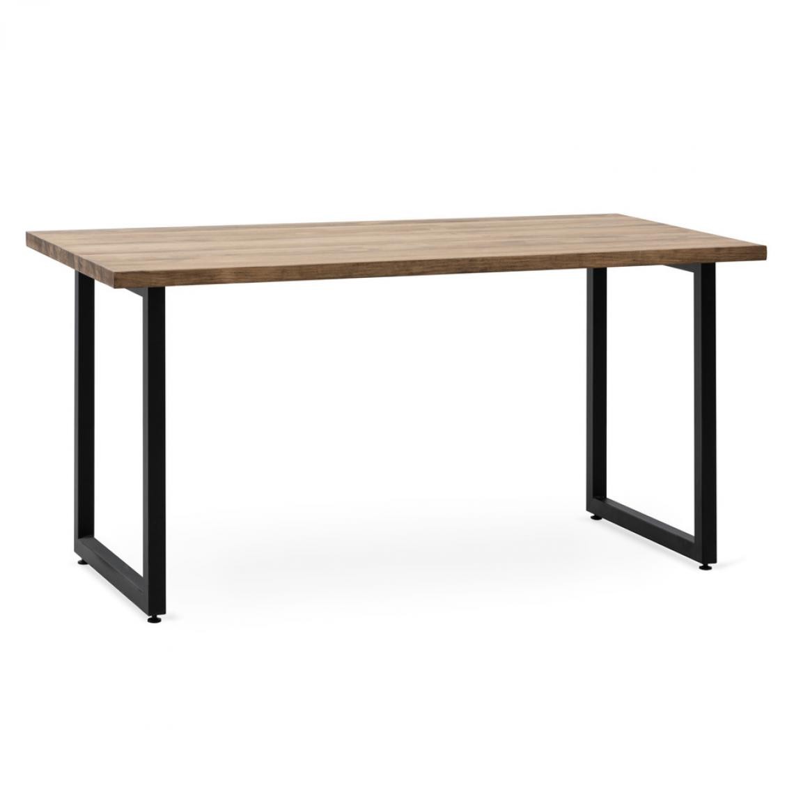 Ds Meubles - Table Salle a Manger iCub Strong ECO 80x160x75 cm Noir Effect-Vintage - Tables à manger