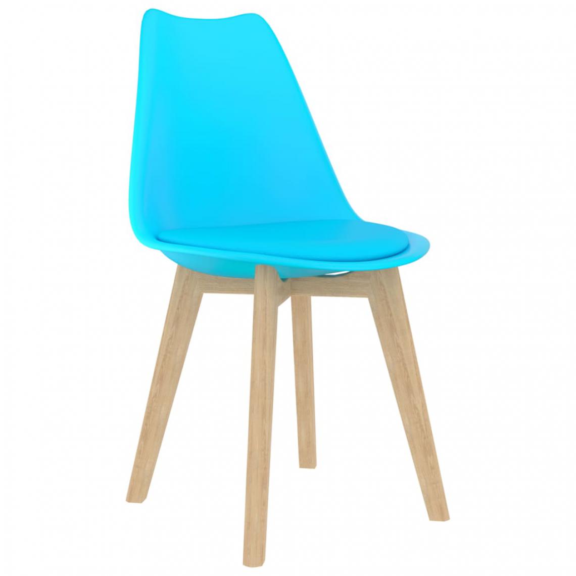 Icaverne - Icaverne - Chaises de cuisine serie Chaises de salle à manger 2 pcs Bleu Plastique - Chaises