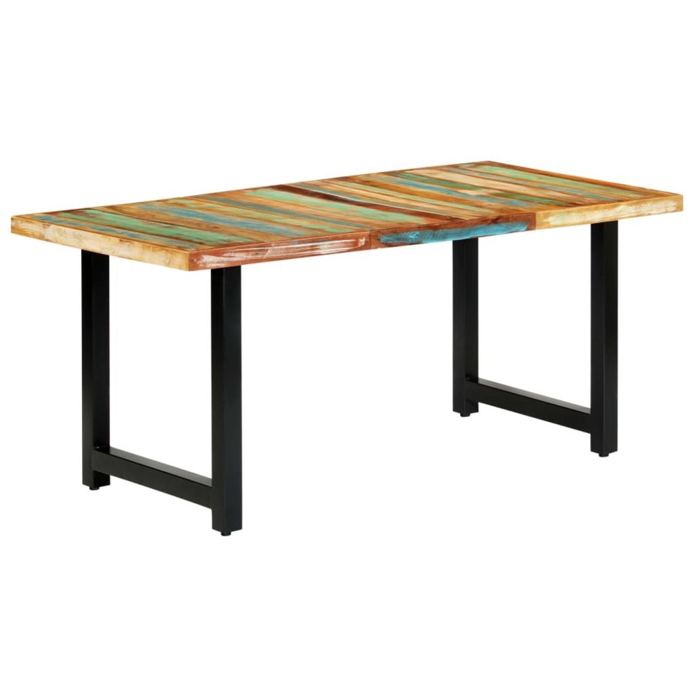 marque generique - Moderne Tables famille Djouba Table de salle à manger 180x90x76cm Bois de récupération solide - Tables à manger