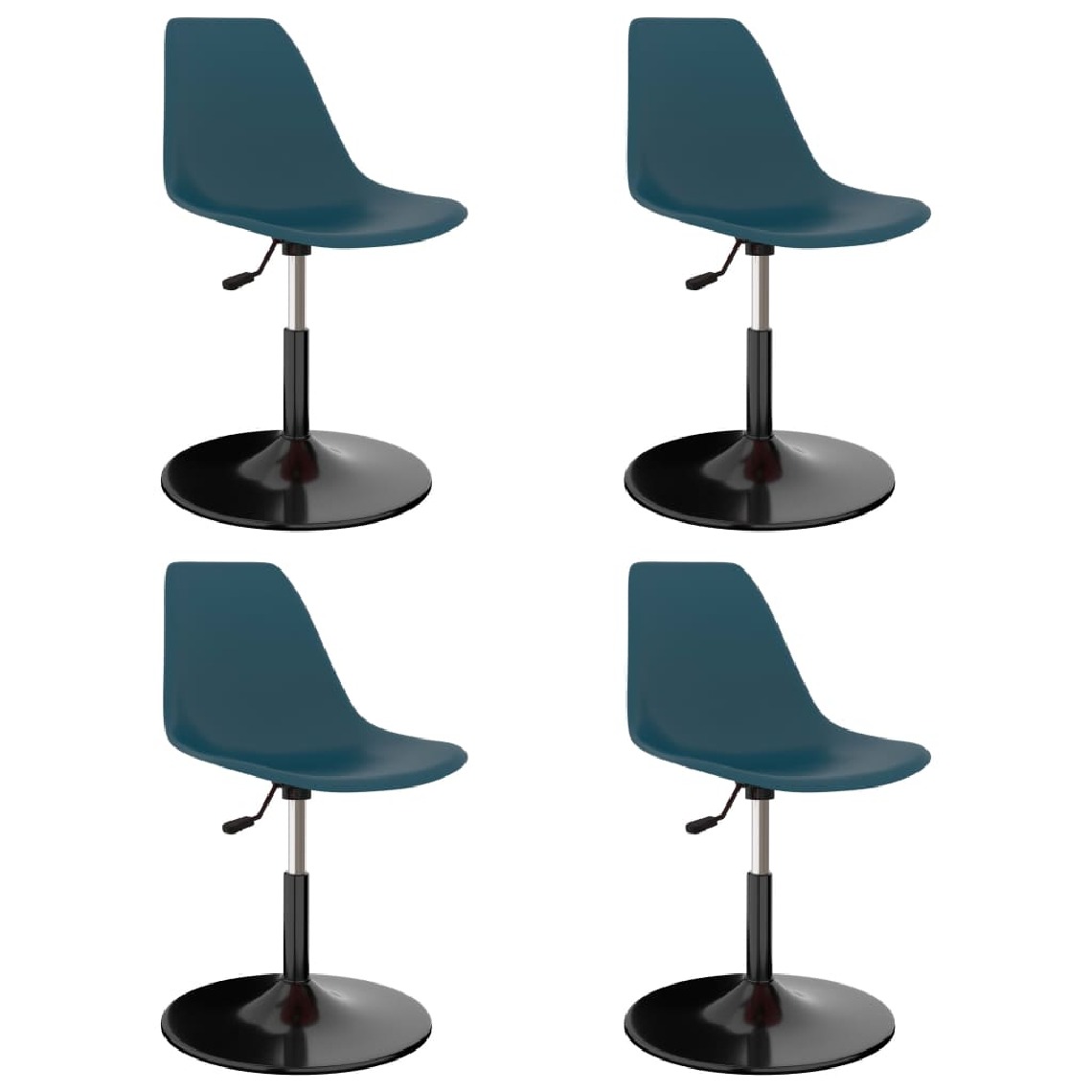 Chunhelife - Chunhelife Chaises de salle à manger pivotantes 4 pcs Turquoise PP - Chaises