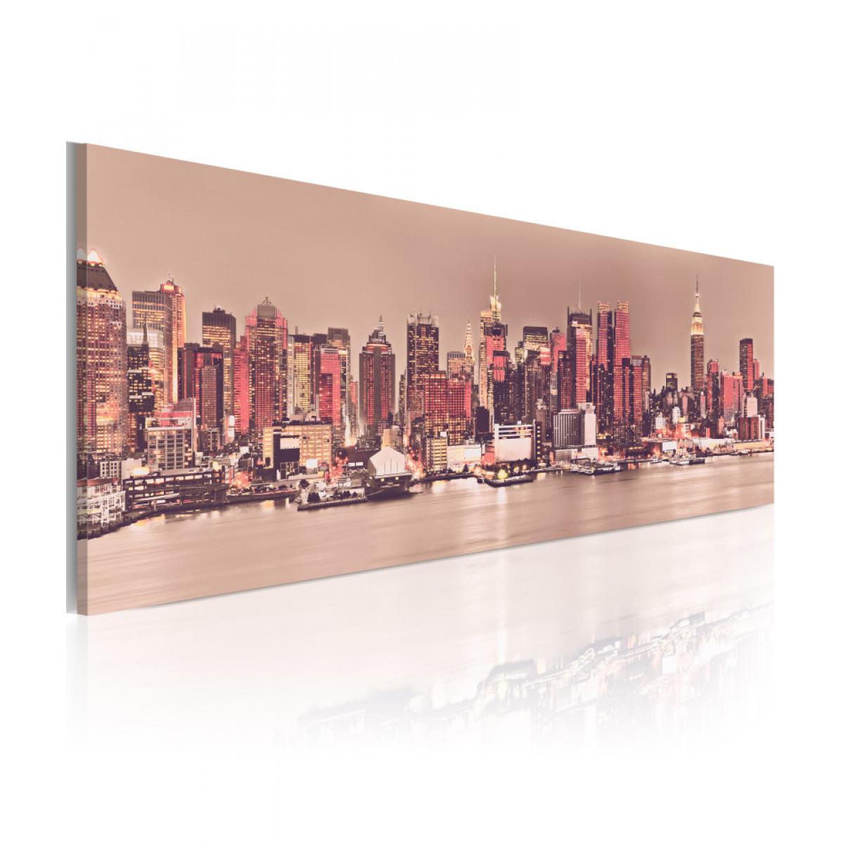 Artgeist - Tableau - New York - City of Light 120x40 - Tableaux, peintures