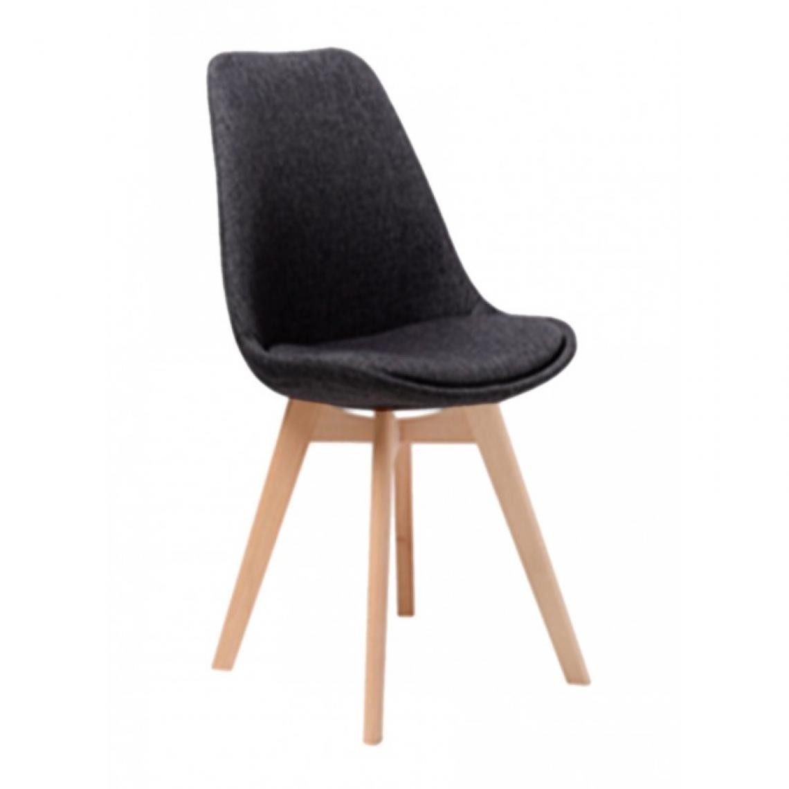 Webmarketpoint - Chaise noire design moderne pour bureau rembourré cm 54 x 48 x 84 h - Chaises