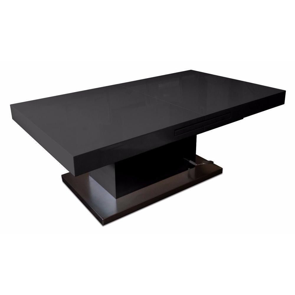 Inside 75 - Table basse relevable extensible SETUP noir brillant - Tables à manger
