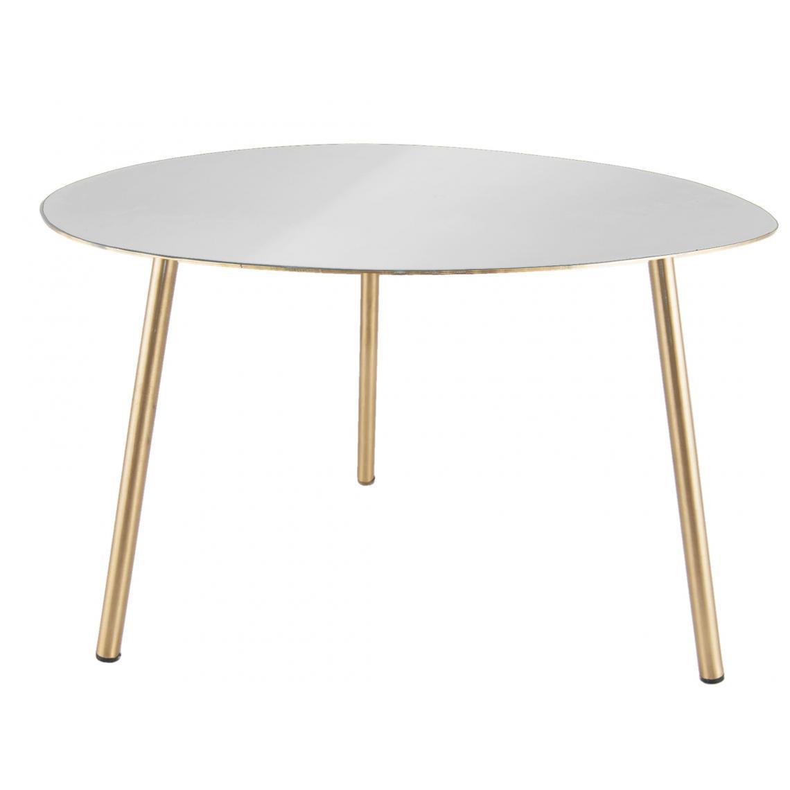 3S. x Home - Table Basse OVOID Large Blanc - Tables basses