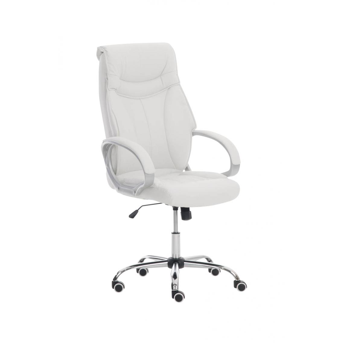 Icaverne - Splendide Chaise de bureau famille Manama couleur blanc - Chaises