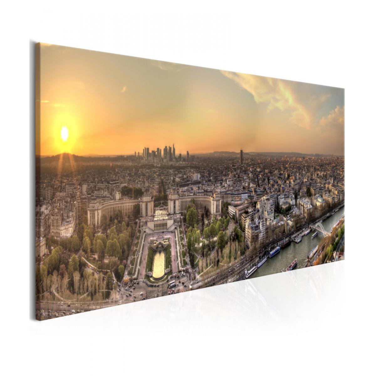 Artgeist - Tableau - View from Eiffel Tower (1 Part) Narrow 135x45 - Tableaux, peintures