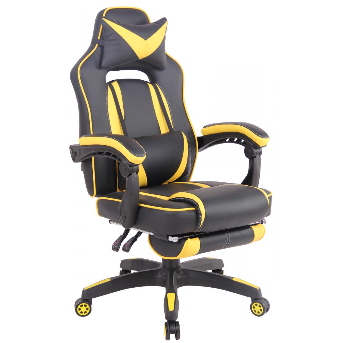 Icaverne - Joli Chaise de bureau famille Palikir couleur noir jaune - Chaises