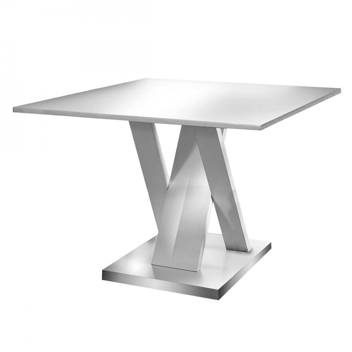 Altobuy - BERGEN - Table Repas Rectangulaire L160cm Coloris Blanc - Tables à manger
