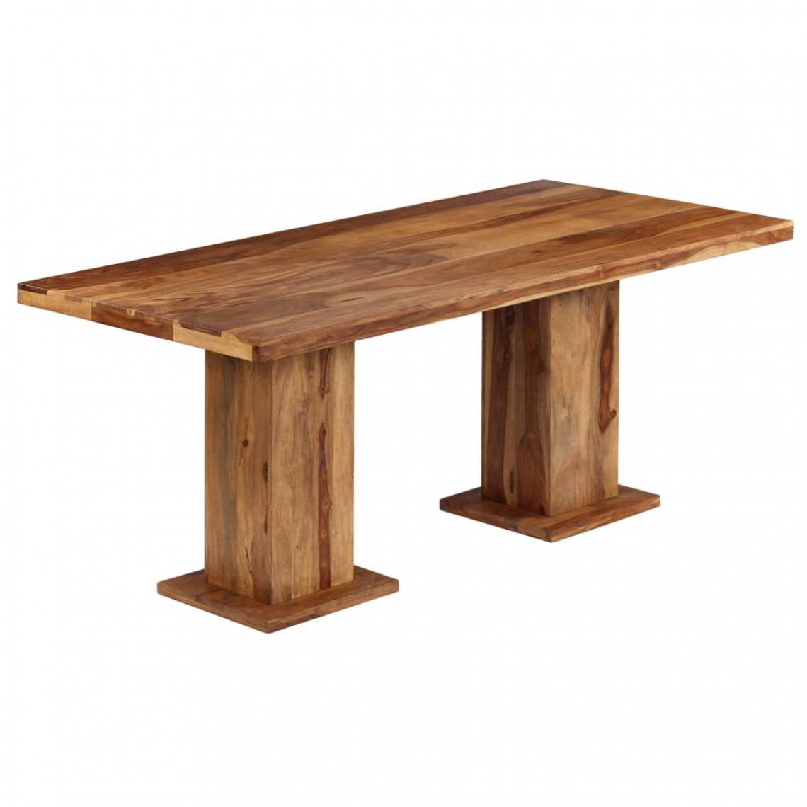 Chunhelife - Table à dîner massive Bois solide de Sesham 175x90x77 cm - Tables à manger