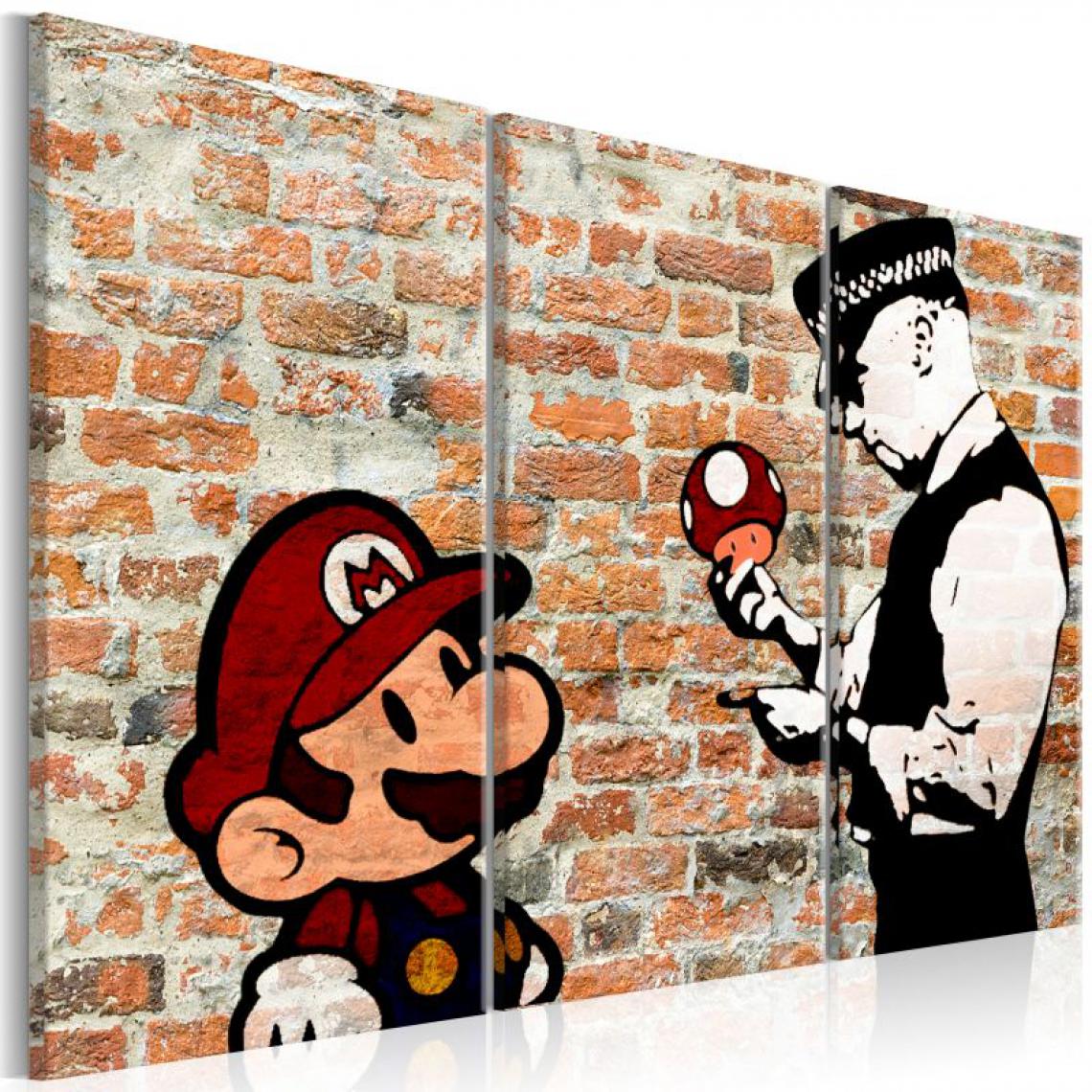 Artgeist - Tableau - Caught Mario .Taille : 90x60 - Tableaux, peintures
