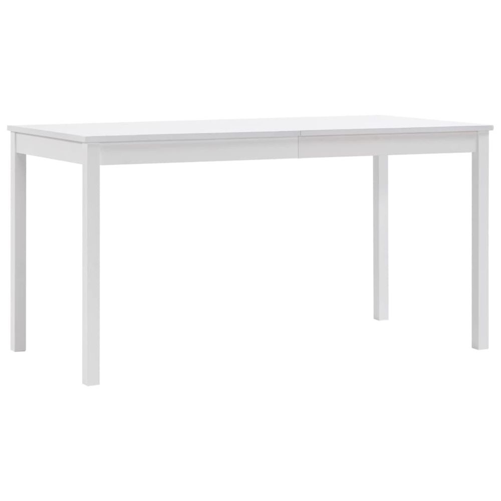 Vidaxl - vidaXL Table de salle à manger Blanc 140 x 70 x 73 cm Pin - Tables à manger