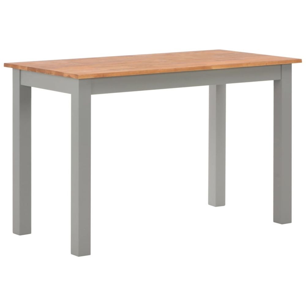 Uco - UCO Table de salle à manger 120x60x74 cm Bois de chêne solide - Tables à manger