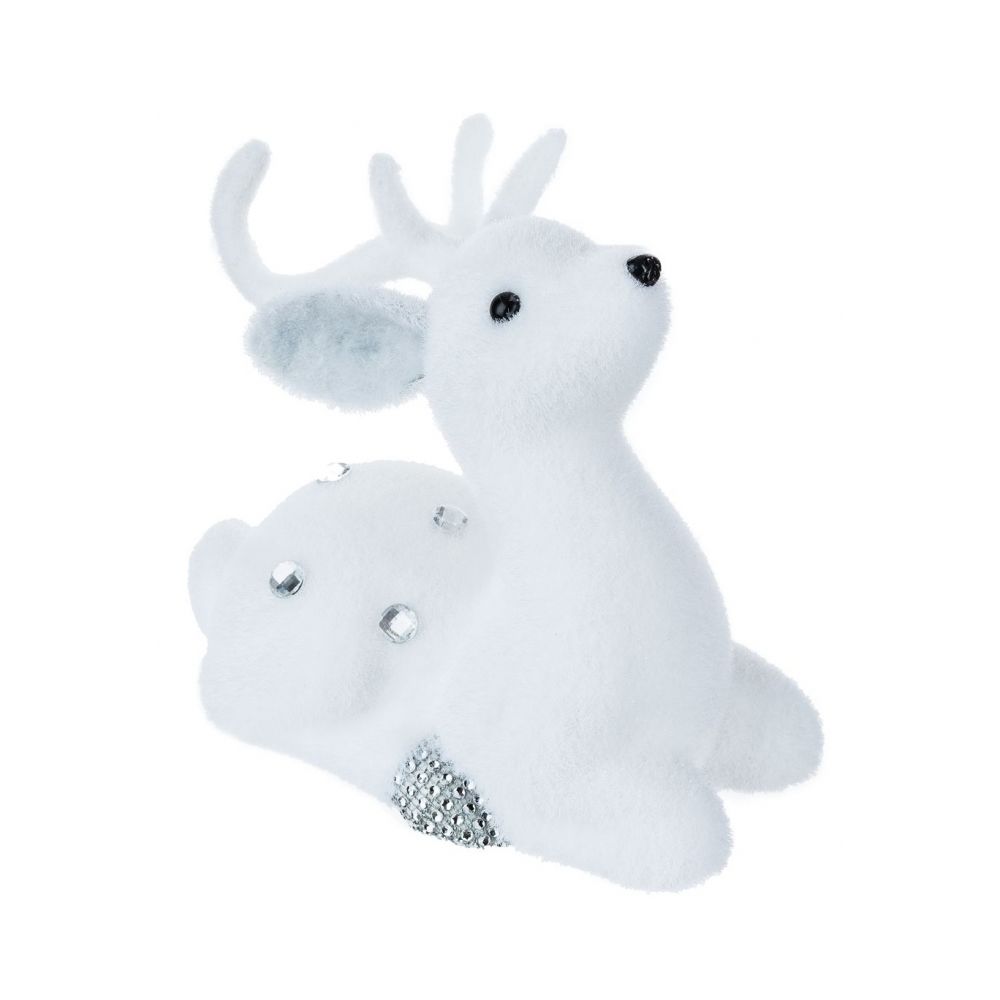 marque generique - Figurine de renne - Strass - 21 cm - Décorations de Noël