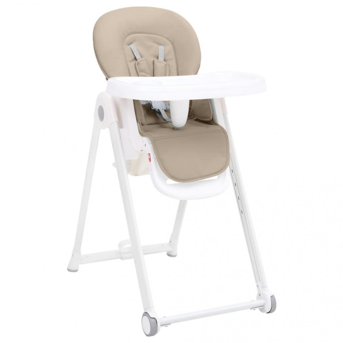Vidaxl - vidaXL Chaise haute bébé Beige Aluminium - Chaises