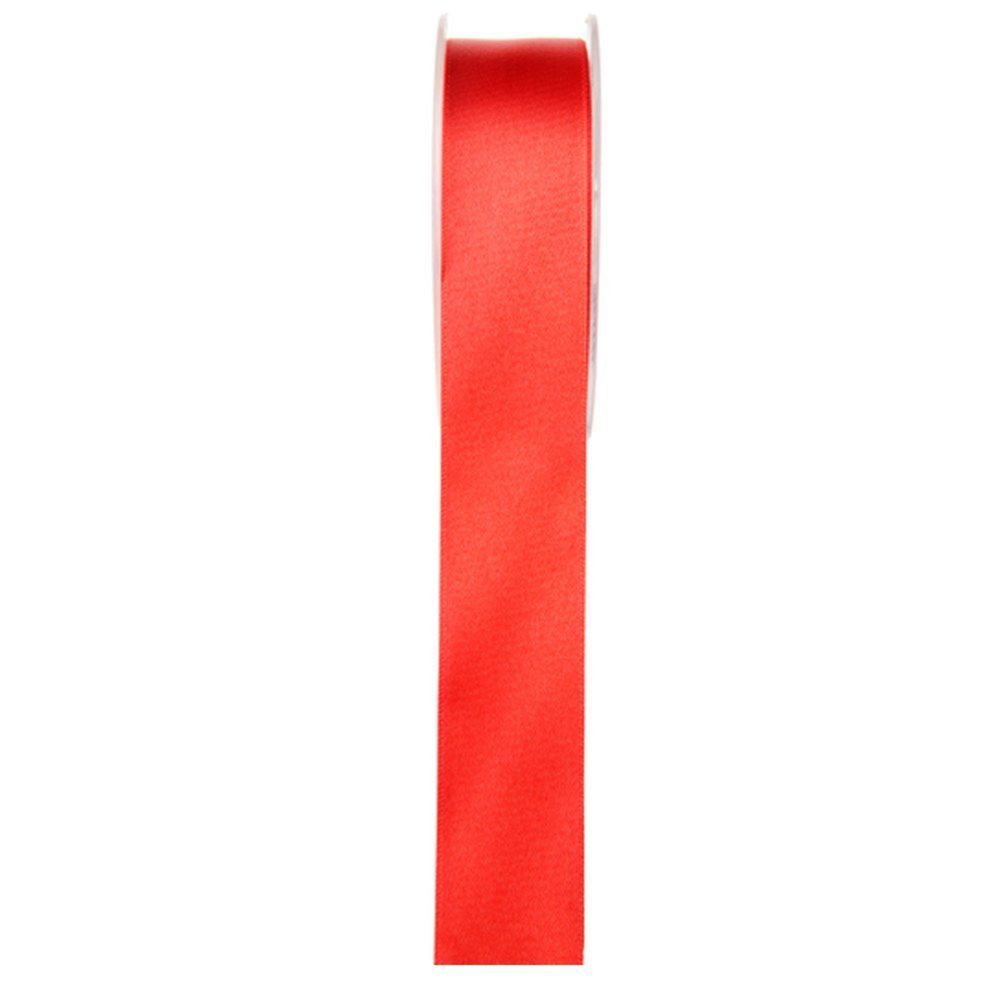 Visiodirect - Rouleau de ruban double face en satin coloris Rouge - 15 mm x 25 m - Objets déco