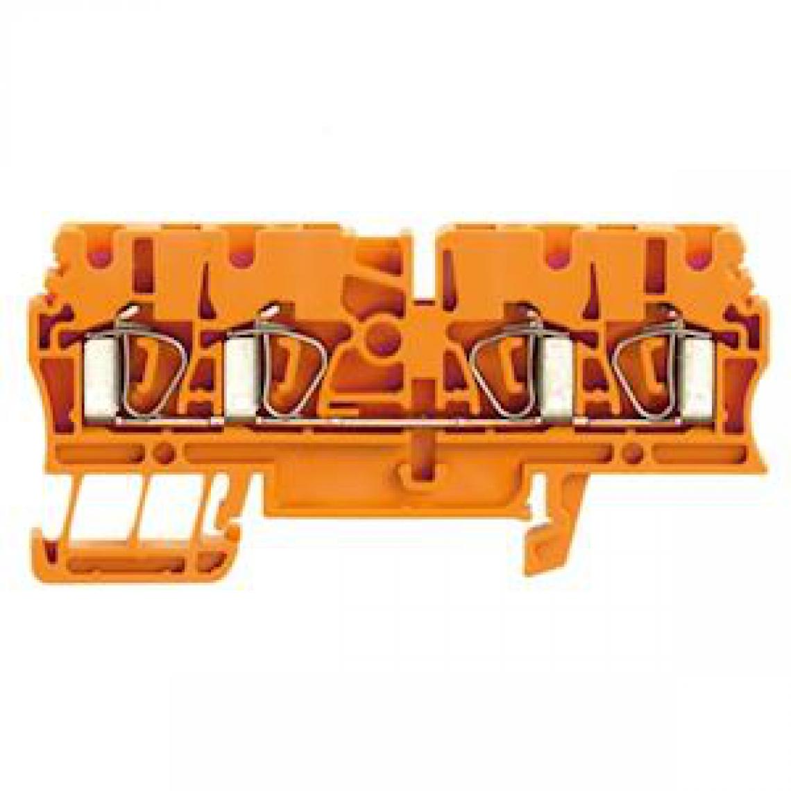Weidmuller - bloc de jonction - passage - a ressort - zdu - 2.5 mm2 - 800v - 24a - orange - weidmuller 1636800000 - Autres équipements modulaires